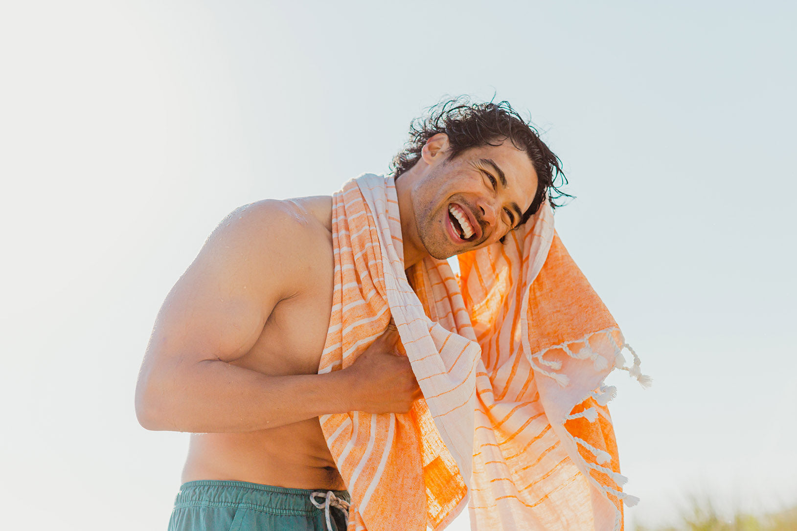 Coral Waves Beach Towel